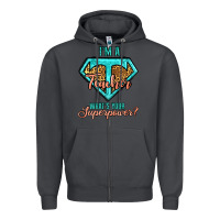 Smoke i'm a teacher what's your superpower leopard Zipper Hoodie - Jasminsmagicworld