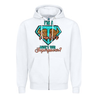 White i'm a teacher what's your superpower leopard Zipper Hoodie - Jasminsmagicworld