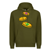 Army Green louisiana coins Premium Hoodie - BarkalooDesign