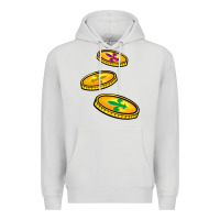Dove Grey louisiana coins Premium Hoodie - BarkalooDesign