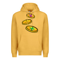 Mustard louisiana coins Premium Hoodie - BarkalooDesign