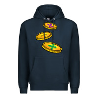 Navy louisiana coins Premium Hoodie - BarkalooDesign