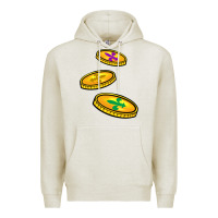 Oatmeal Heather louisiana coins Premium Hoodie - BarkalooDesign