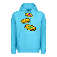 Ocean Blue louisiana coins Premium Hoodie - BarkalooDesign