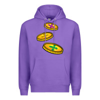Purple louisiana coins Premium Hoodie - BarkalooDesign