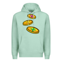 Seafoam louisiana coins Premium Hoodie - BarkalooDesign