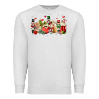 Oatmeal Heather nutcracker coffee Premium Sweatshirt - MaliasSmallBusiness