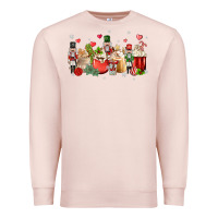 Pale Pink nutcracker coffee Premium Sweatshirt - MaliasSmallBusiness