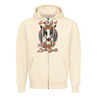 Sandshell just a girl who loves goats Zipper Hoodie - Jasminsmagicworld