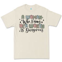 Bone a woman who knows her worth is dangerous Premium Tee - MaliasSmallBusiness
