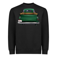 Black western green truck back view Heavyweight Sweatshirt - FaDigitalArtStudio