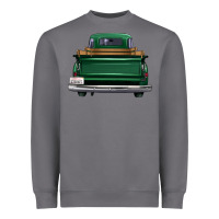 Storm western green truck back view Heavyweight Sweatshirt - FaDigitalArtStudio