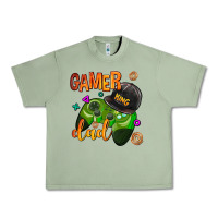 Oil Green gamer dad Urban Heavy Tee - AdoDesignShop