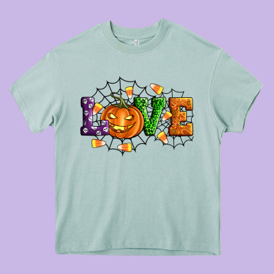 Halloween Love Heavy Core Tee Designed By Artiststas