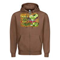Chestnut mama cita needs a margarita Zipper Hoodie - Jasminsmagicworld