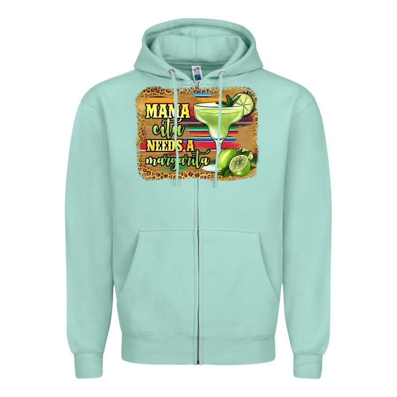 Mama Cita Needs A Margarita Zipper Hoodie by Jasminsmagicworld | Teevron