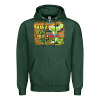 Sports Green mama cita needs a margarita Zipper Hoodie - Jasminsmagicworld