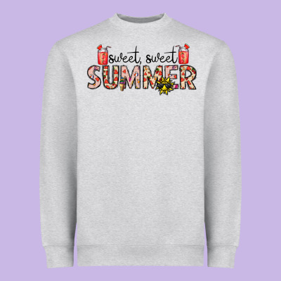 Sweet Sweet Summer Heavyweight Sweatshirt Designed By Cowhidedigitalart
