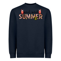 Navy sweet sweet summer Heavyweight Sweatshirt - CowhideDigitalArt