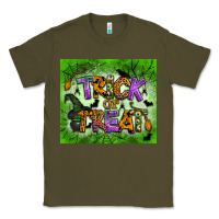 Army Green trick or treat tumbler Classic Tee - BundleAndBundleShop