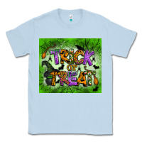 Dusty Blue trick or treat tumbler Classic Tee - BundleAndBundleShop