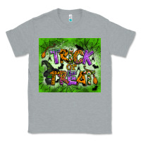Heather Grey trick or treat tumbler Classic Tee - BundleAndBundleShop