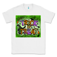 White trick or treat tumbler Classic Tee - BundleAndBundleShop