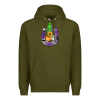 Army Green horseshoe halloween Premium Hoodie - AdoDesignShop