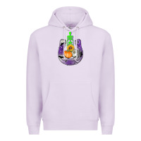 Lilac horseshoe halloween Premium Hoodie - AdoDesignShop