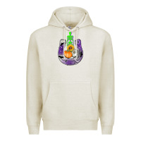 Oatmeal Heather horseshoe halloween Premium Hoodie - AdoDesignShop