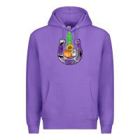 Purple horseshoe halloween Premium Hoodie - AdoDesignShop