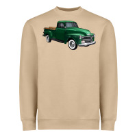 Mushroom western green truck right 34 view 1 Heavyweight Sweatshirt - FaDigitalArtStudio