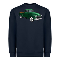 Navy western green truck right 34 view 1 Heavyweight Sweatshirt - FaDigitalArtStudio