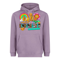 Lavender hello kindergarten Heavyweight Hoodie - NancyCooperArtShop
