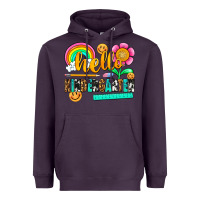 Plum hello kindergarten Heavyweight Hoodie - NancyCooperArtShop