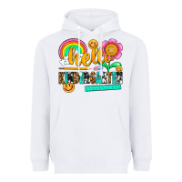 White hello kindergarten Heavyweight Hoodie - NancyCooperArtShop
