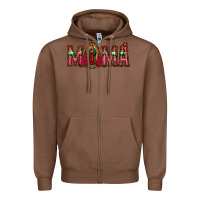 Chestnut mama floral aztec leopard Zipper Hoodie - Jasminsmagicworld
