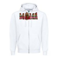 White mama floral aztec leopard Zipper Hoodie - Jasminsmagicworld