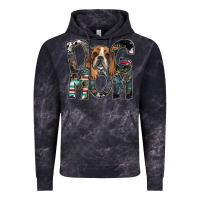 Cloud Black dog mom Vintage Hoodie - SublimationCraftShop