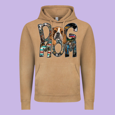 Dog Mom Vintage Hoodie Designed By Sublimationcraftshop