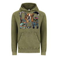 Vintage Olive dog mom Vintage Hoodie - SublimationCraftShop