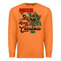 Carrot rockin around the christmas tree Premium Sweatshirt - MaliasSmallBusiness