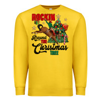 Lemon rockin around the christmas tree Premium Sweatshirt - MaliasSmallBusiness