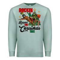 Seafoam rockin around the christmas tree Premium Sweatshirt - MaliasSmallBusiness