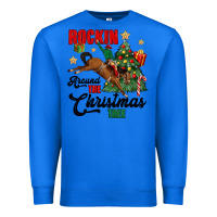 True Royal rockin around the christmas tree Premium Sweatshirt - MaliasSmallBusiness