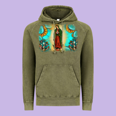 Gemstone Our Lady Of Guadalupe Vintage Hoodie Designed By Jahusdesignshop