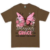 Cacao amazing grace how sweet the sound butterfly Premium Tee - MaliasSmallBusiness