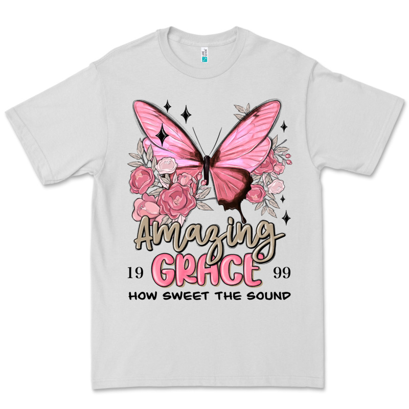 Amazing Grace How Sweet The Sound Butterfly Premium Tee by MaliasSmallBusiness | Teevron