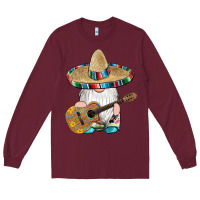 Mexican Gnomes Guitar Sombrero Serape Long Sleeve Tee | Teevron