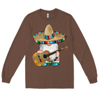Chestnut mexican gnomes guitar sombrero serape Long Sleeve Tee - Artiststas